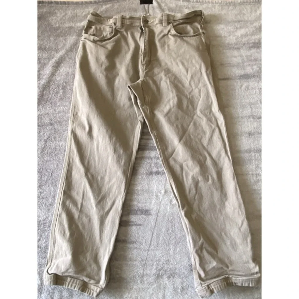 Duluth‎ Trading Co Flex Fire Hose Pants 36x30 Desert Khaki Standard Fit 84331
